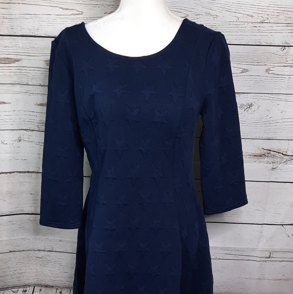 Modcloth In The Mix Knit Dress With Stars Navy - Picture 7 of 10